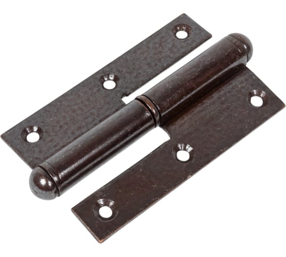 Изображение товара Г-образная прямая петля ALDEGHI LUIGI SPA 100x62 мм, цвет: бронза, левая 107AB100S