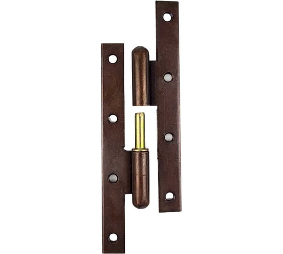 Изображение товара Н-образная шарнирная петля ALDEGHI LUIGI SPA 160x60 мм, цвет: бронза, правая 105AB160D