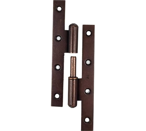 Изображение товара Н-образная шарнирная петля ALDEGHI LUIGI SPA 140x55 мм, цвет: бронза, левая 105AB140S