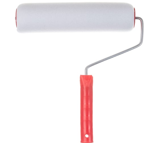 Изображение товара Валик в сборе 250мм, D 48мм, D ручки 6мм, крепление шплинтом СИБРТЕХ Поролон 80144