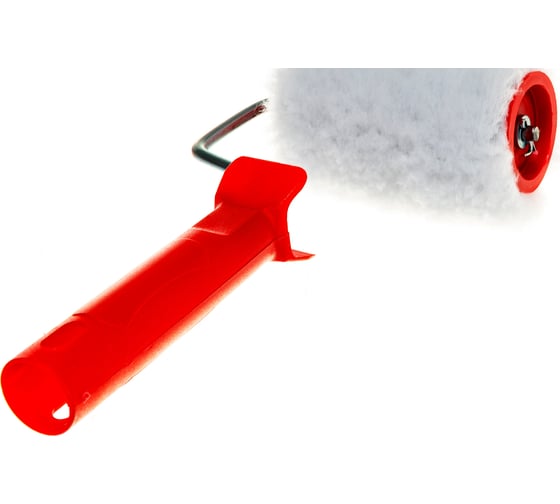 Изображение товара Валик в сборе 100мм, D 48мм, D ручки 6мм, крепление шплинтом СИБРТЕХ Искусственный мех 80151