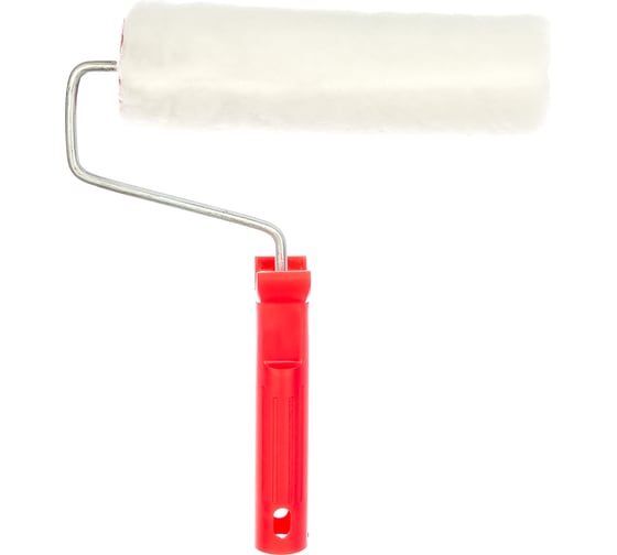 Изображение товара Валик в сборе 200мм, D 48мм, D ручки 6мм, крепление шплинтом СИБРТЕХ Искусственный мех 80153