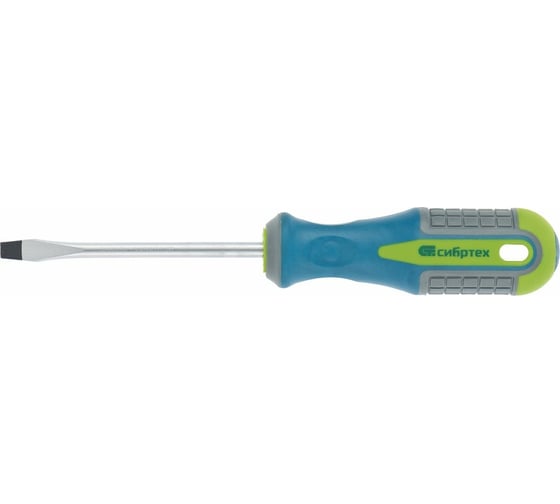 Изображение товара Отвертка SL3.0х80мм, CrV, 3-х компонентная рукоятка СИБРТЕХ 11809