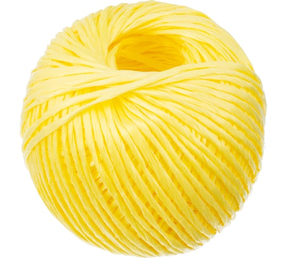 Изображение товара Полипропиленовый шпагат, желтый, 110м, 1200текс СИБРТЕХ Россия 93978