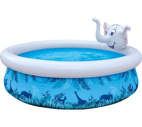 Изображение товара Бассейн Sunclub 17821 слон 3d со спреем, 205x205x47 cм 366070