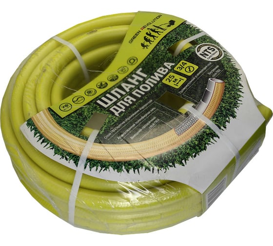 Изображение товара Шланг для полива GREEN REVOLUTION NTS 5 слоев, армированный, 3/4, 25 м НФ-00002155