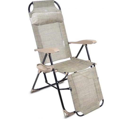 Изображение товара Складное кресло-шезлонг с подножкой Nika 3, КШ3 ротанг КШ3/3