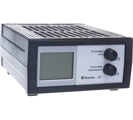 Изображение товара Зарядное устройство Вымпел Вымпел-57 автомат, 0-20А, 7,4-18В, ЖК индикатор 2048