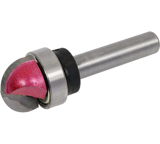 Изображение товара Фреза пазовая круглый нос (пальчиковая) Z=2, R=9.5 мм, 19x11x49 мм, S=8 мм, верхний подшипник PROCUT 219839P