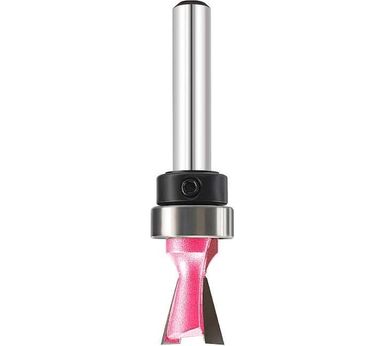 Изображение товара Фреза ласточкин хвост 14 градусов, Z=2, 9.5x9.5x53 мм, S=6 мм, с верхним подшипником PROCUT 217605P