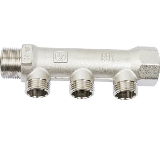 Изображение товара Коллектор Valtec 3 выхода х 3/4х 1/2 НР 2/50 VTc.500.N.0503 83564