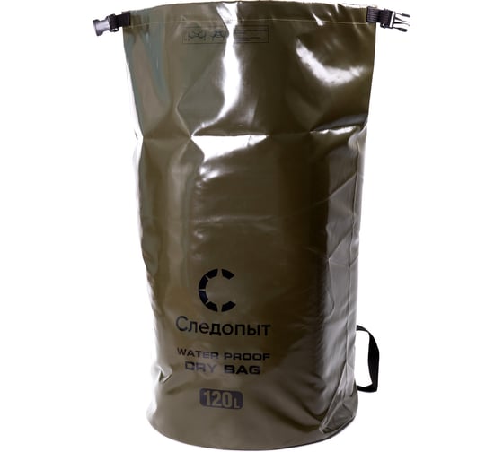 Изображение товара Гермомешок «dry bag» 120 л цвет хаки с лямками Следопыт PF-DB-120Н