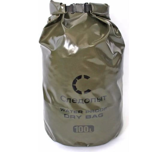 Изображение товара Гермомешок Следопыт dry bag без лямок, 100 л, хаки PF-DBS-100Н