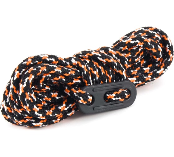 Изображение товара Светоотражающие оттяжки для палаток с натяжителем Следопыт 2.5 м, 4шт, черный/оранжевый/белый PF-TWP-64
