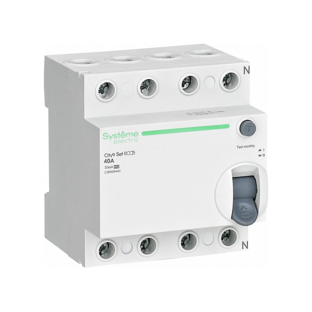 Изображение товара Выключатель дифференциального тока Systeme Electric City9 40A 4P 30mA IP20