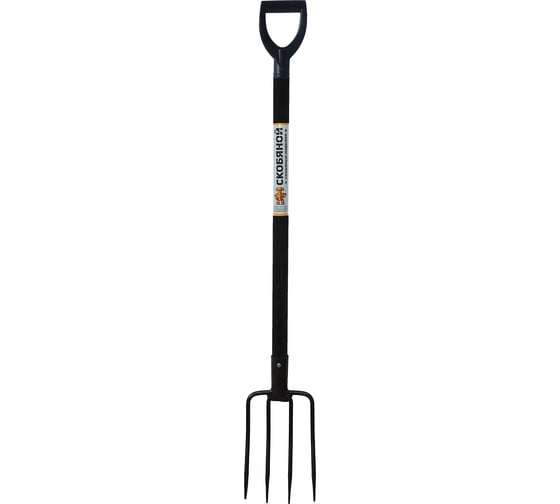 Изображение товара Вилы СКОБЯНОЙ 4-х рогие, с металлической ручкой 009355