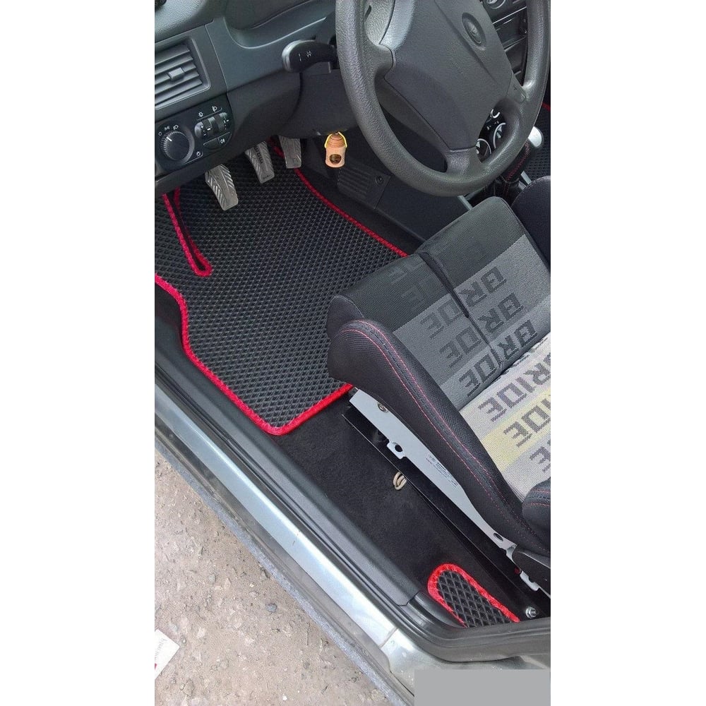 Автомобильные коврики в lada (ваз) priora седан (2007-2018), ромб черный с черным кантом DuffCar автомобильные коврики в lada ваз vesta 2015 ромб с черным кантом duffcar