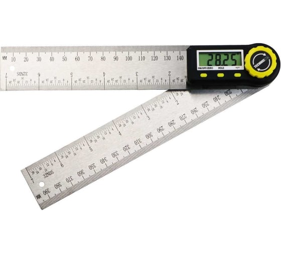 Изображение товара Электронный угломер TECHNICOM длина 200 мм, 0-360°, ЖК дисплей TC-AR20