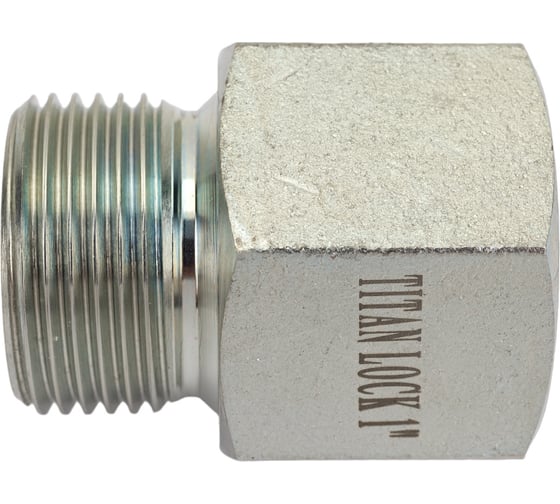 Изображение товара Переходной ниппель TITAN LOCK сталь, 1", НР BSP/ВР NPT, TL1RMBS-FNP