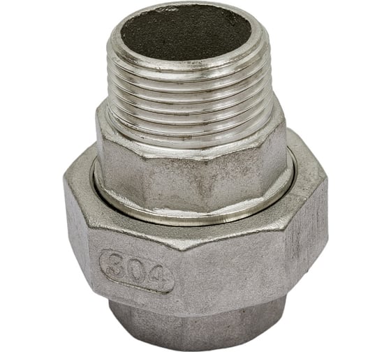 Изображение товара Американка TITAN LOCK нержавеющая (AISI304) 1", ВР/НР TL1UFM