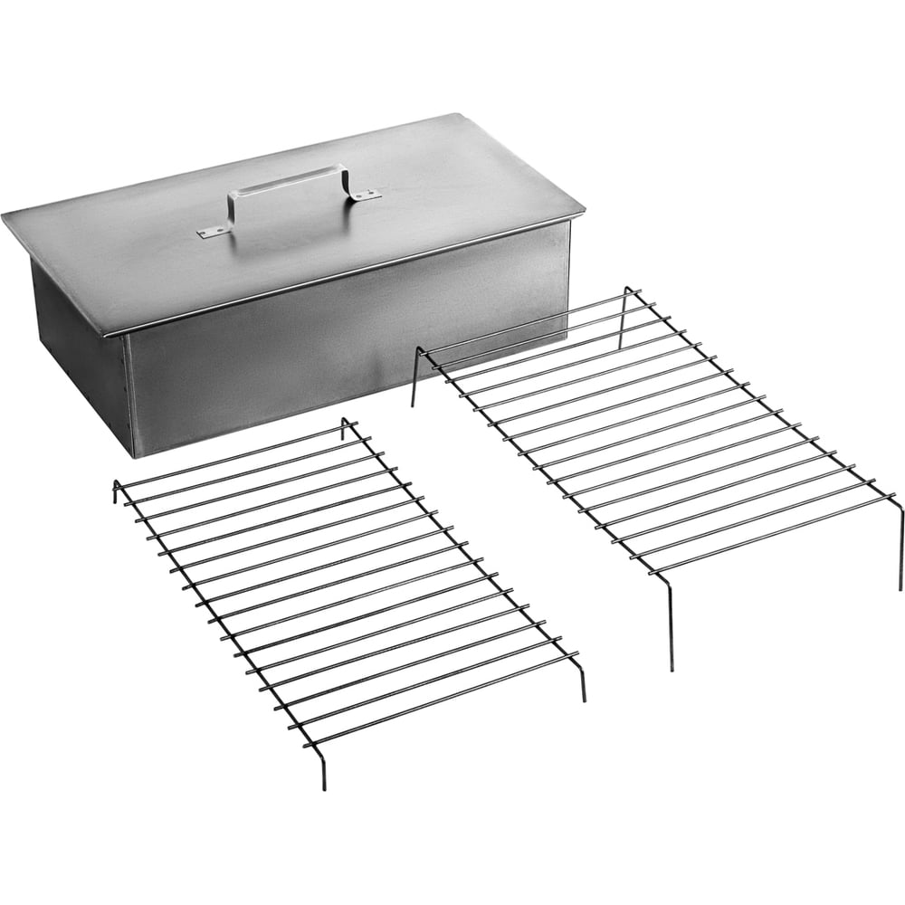 Изображение товара Двухъярусная коптильня PALISAD Camping 69541 для горячего копчения из стали