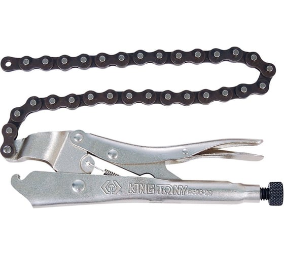 Изображение товара Зажим с фиксатором 225мм для труб 60-140мм KING TONY 6655-09