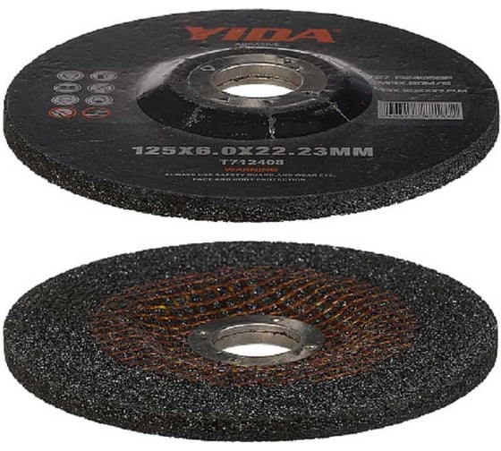 Изображение товара Круг шлифовальный по металлу/нерж.стали YIDA 125x6x22.2 мм TORGWIN T712408