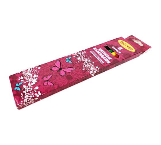 Изображение товара Карандаши Limpopo Бабочка 6 цветов, деревянные арт. LP0128 КарЦ755