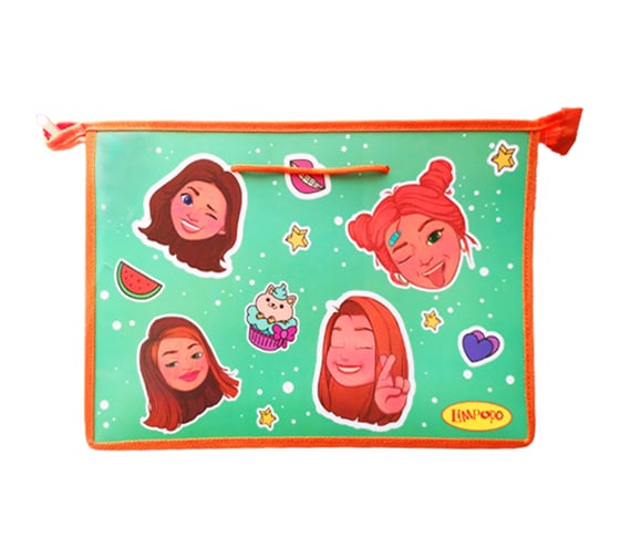 Изображение товара Школьная папка с ручками Limpopo Emoji А4, ручки-шнурок, 335х235х55 мм арт. LPR0440 ПапТ2063