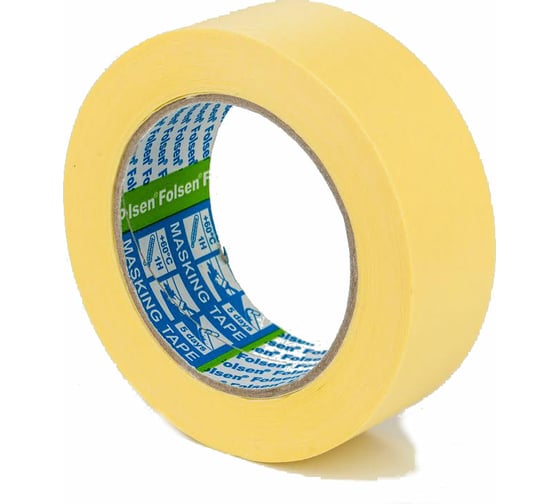 Изображение товара Малярная лента Folsen желтая 80oC 38мм x 50м 02238