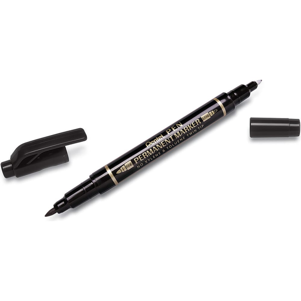 Перманентный маркер для cD Pen Twin Tip New Pentel маркер кисть с подкачкой чернил pentel в блистере