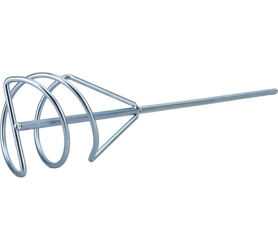 Изображение товара Миксер из оцинкованной стали, D 100 мм, L 450 мм, для красок и штукатурных смесей СИБРТЕХ 84813