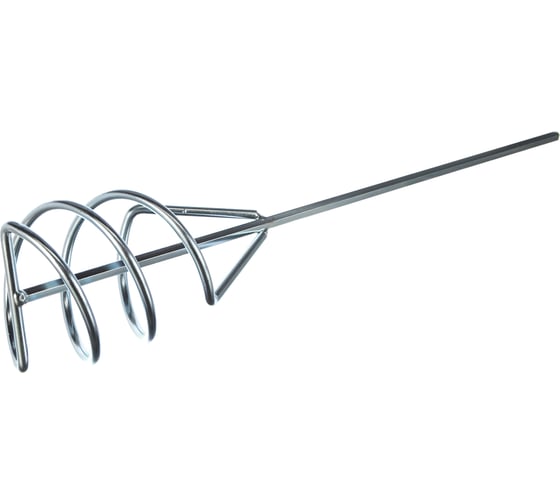 Изображение товара Миксер из оцинкованной стали, D 120 мм, L 570 мм, для красок и штукатурных смесей СИБРТЕХ 84815