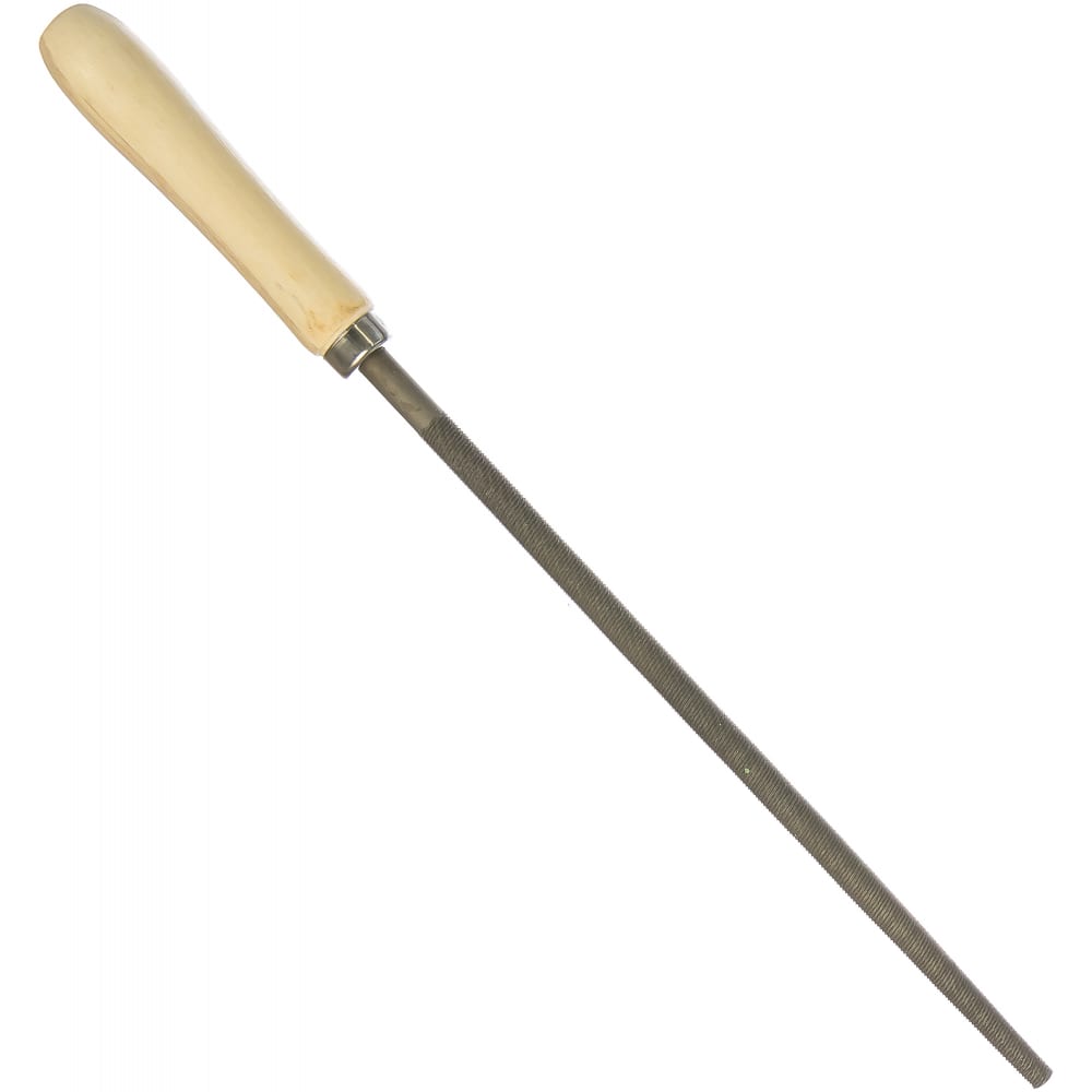 фото Круглый напильник с деревянной ручкой 250мм сибртех 16129