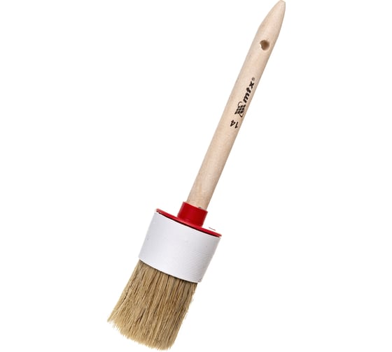 Изображение товара Круглая кисть MTX №14 натуральная щетина, деревянная ручка 82084