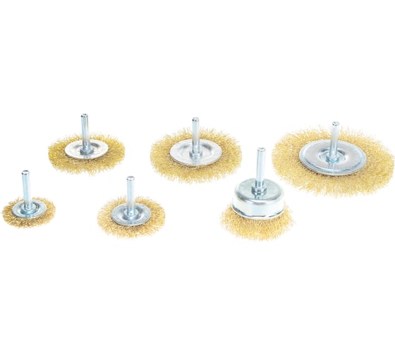 Изображение товара Набор щеток для дрели 6 шт. MATRIX 74496