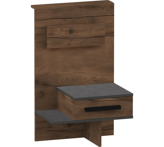 Изображение товара Тумба с ящиком Мебельград Глазго спальня, таксония/металл бруклин 40692_1