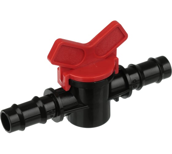 Изображение товара Проходной кран для шланга INBLOOM диаметр 16x16 мм, пластмасса 169-023