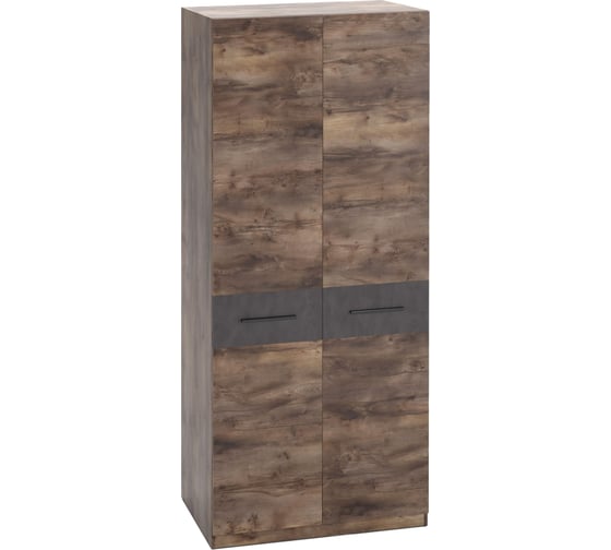 Изображение товара Шкаф Мебельград Глазго спальня, 2 двери, таксония/металл бруклин 55334_1