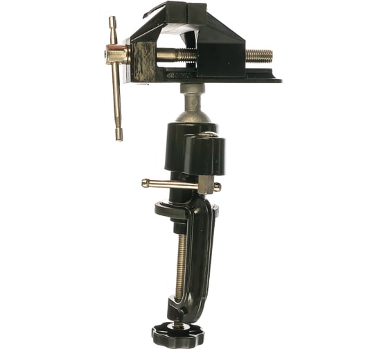 Изображение товара Многофункциональные настольные тиски MATRIX сменная насадка-хомут для дрели, шарнирный механизм, 70 мм 18508