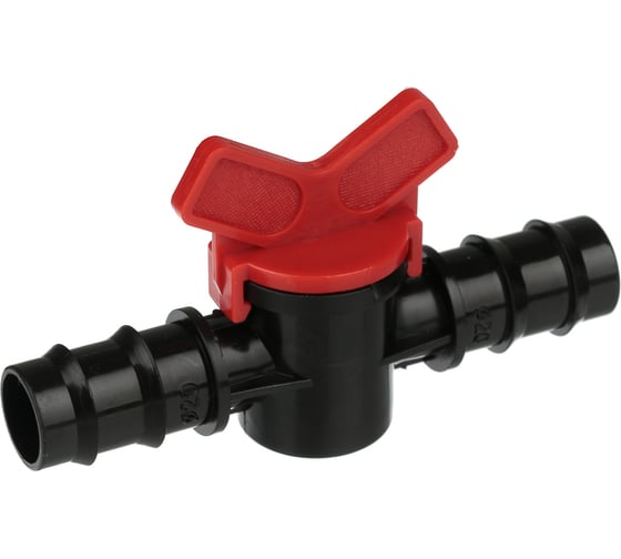 Изображение товара Проходной кран для шланга INBLOOM диаметр 20x20 мм, пластмасса 169-024