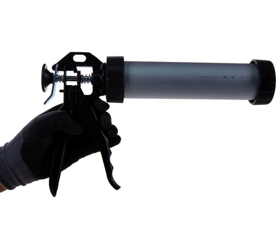 Изображение товара Пистолет для герметика SPARTA 400 мл, закрытый, алюминиевый корпус, круглый шток 6 мм 886475