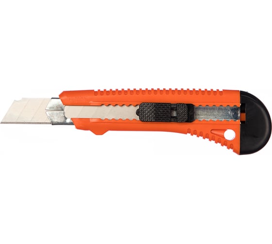 Изображение товара Нож SPARTA 18 мм, выдвижное лезвие, металлическая направляющая 78973