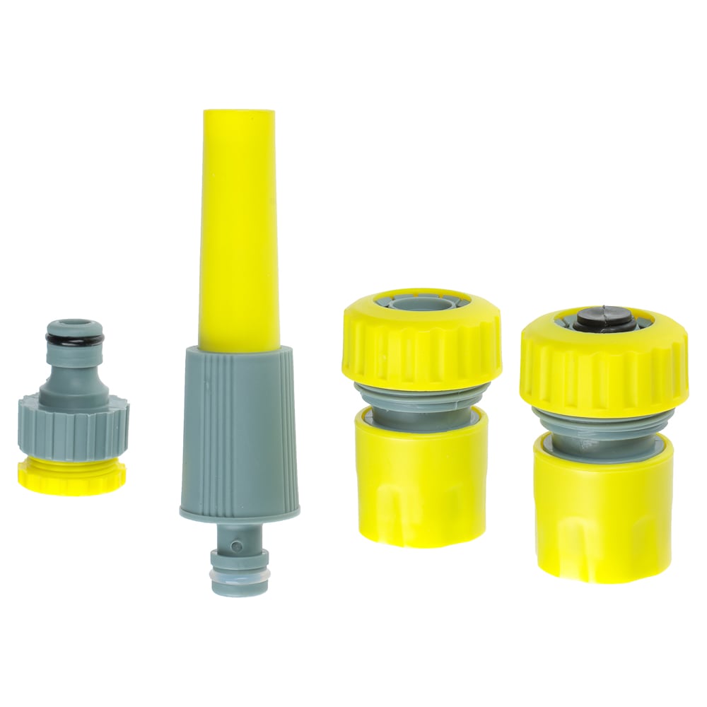 Изображение товара Стартовый набор для подключения шланга INBLOOM диаметр 3/4, 4 предмета 160-129