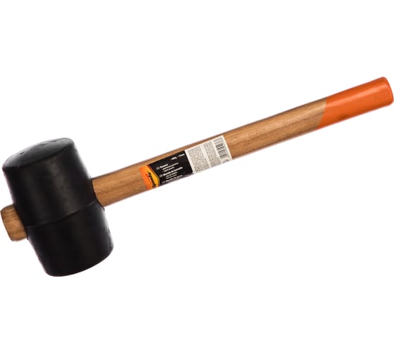 Изображение товара Резиновая киянка SPARTA 680 г, черная резина, деревянная рукоятка 111555
