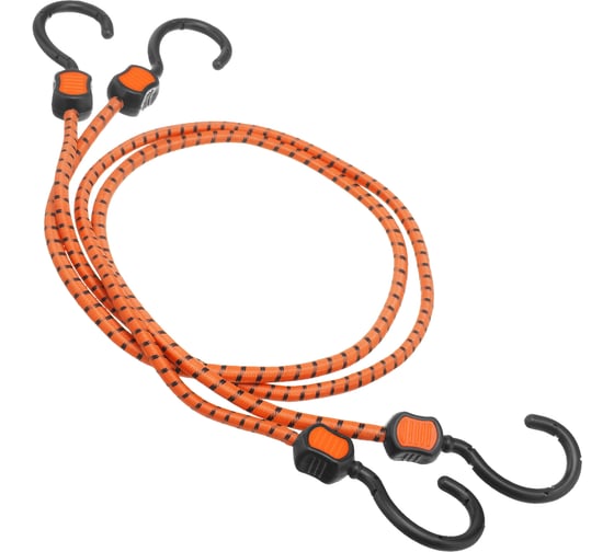 Изображение товара Багажные резинки, обрезиненные крюки, 2 шт, 1000 мм STELS 54363