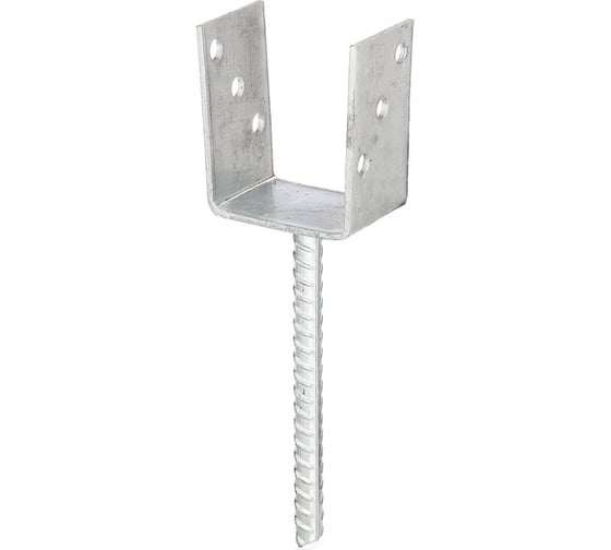 Изображение товара Основание столба ALBERTS U-образное, горячий цинк, 81x60x100x200x4 мм 214258