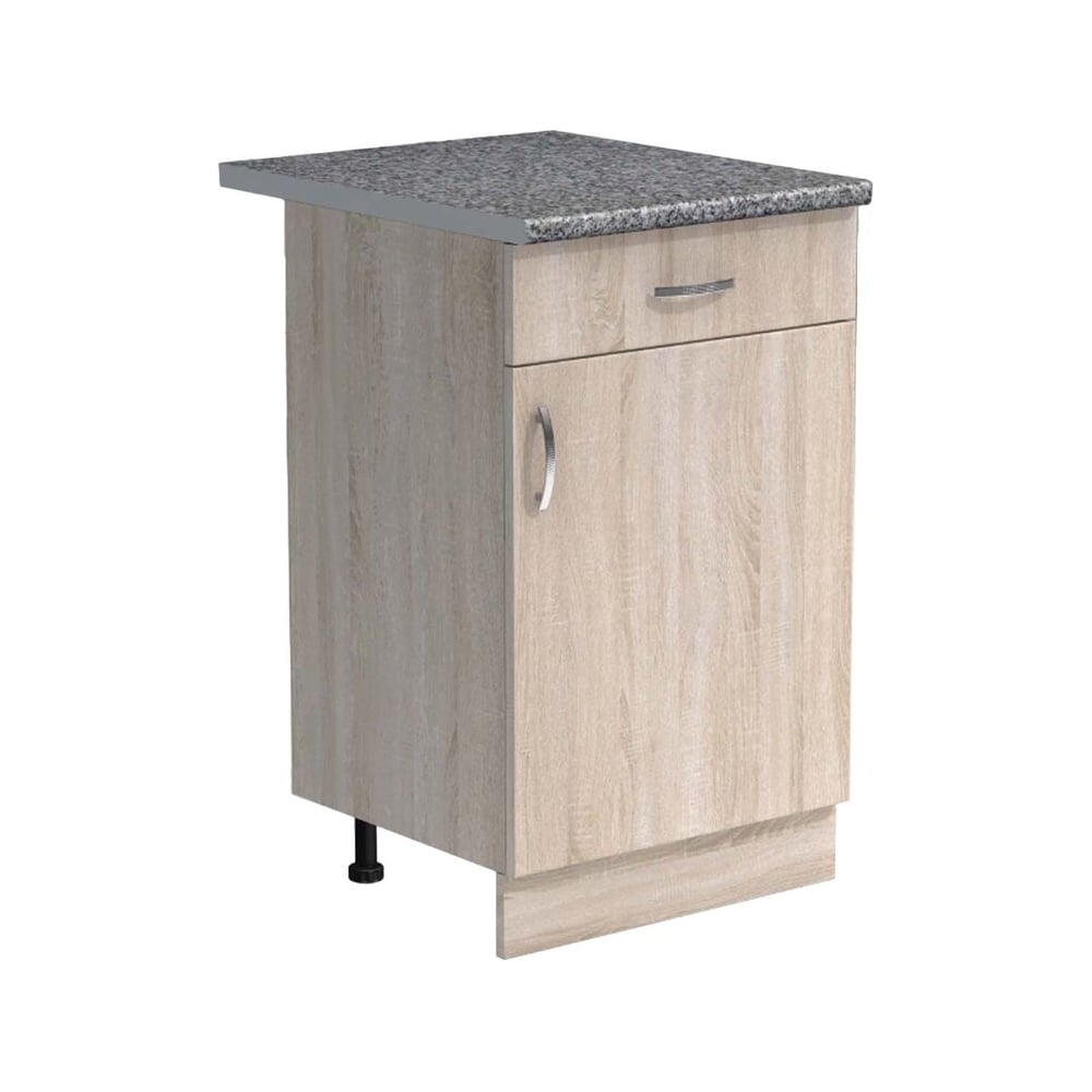 Изображение товара Рабочий стол SANTREK ширина 50 см цвет дуб сонома с ящиком и гранитной столешницей