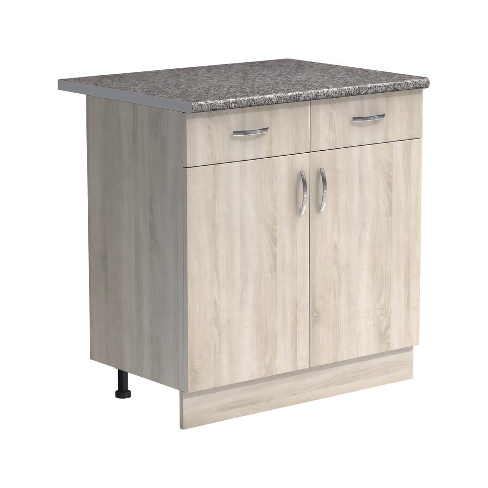 Изображение товара Рабочий стол SANTREK шириной 80 см дуб сонома с двумя ящиками ЛДСП