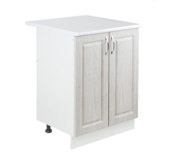 Изображение товара Рабочий стол SANTREK ширина 80 см Сакура 2 двери фасад МДФ, столешница цвет сахара 64232